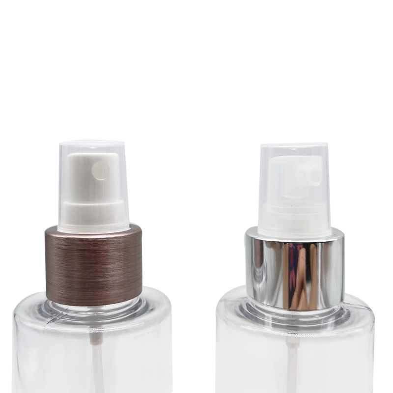 Frasco de spray de ombro plano transparente