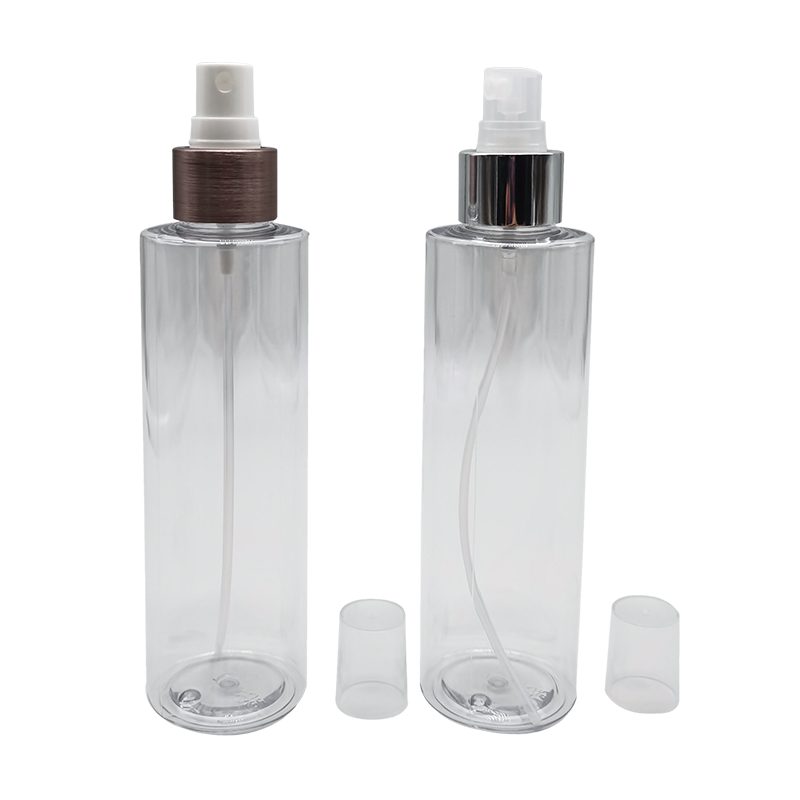 Frasco de spray de ombro plano transparente