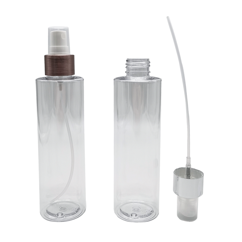 Frasco de spray de ombro plano transparente