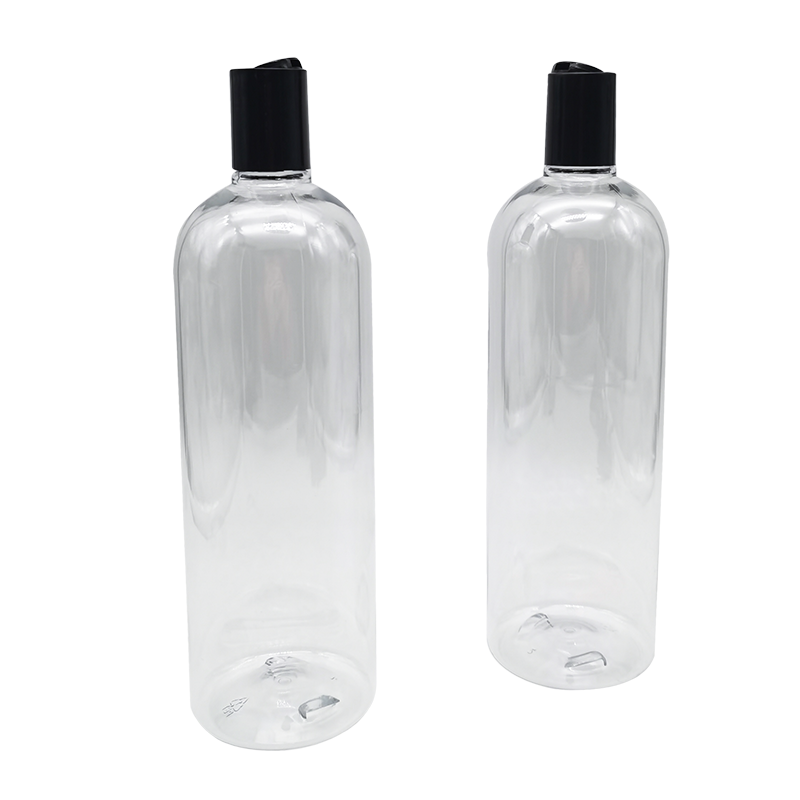Frasco de gel de banho de shampoo de loção corporal transparente