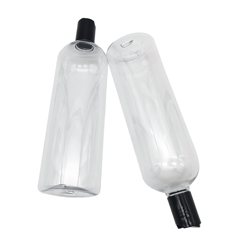 Frasco de gel de banho de shampoo de loção corporal transparente