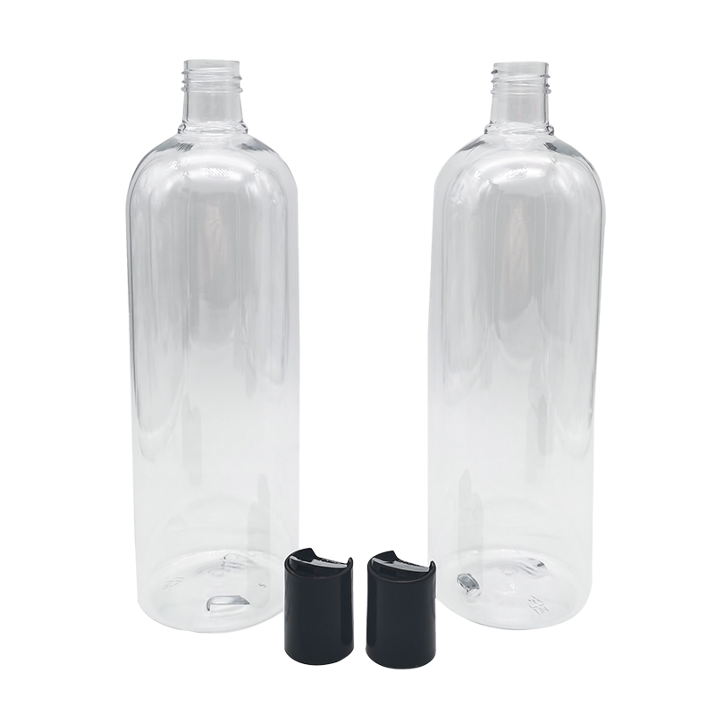 Frasco de gel de banho de shampoo de loção corporal transparente