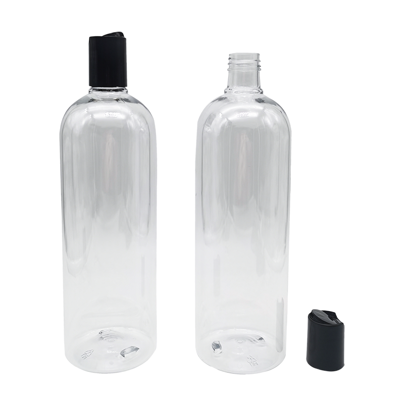 Frasco de gel de banho de shampoo de loção corporal transparente