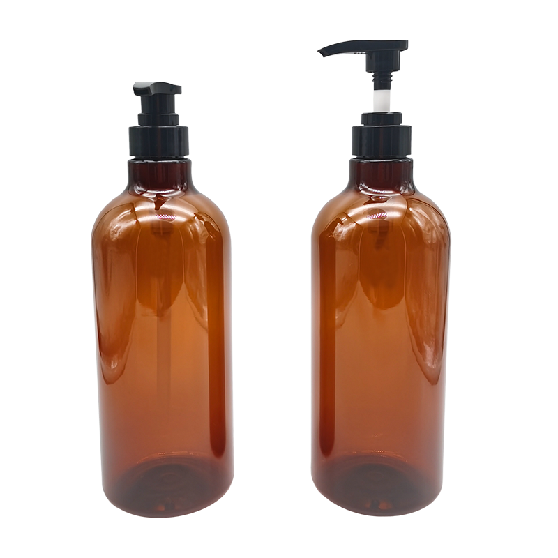 Frasco de loção de gel de banho de xampu transparente
