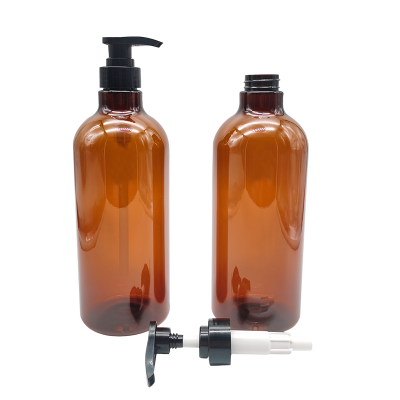 Frasco de loção de gel de banho de xampu transparente