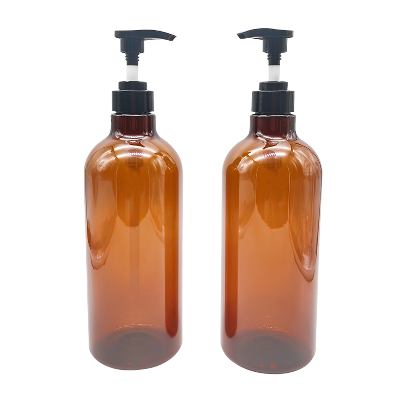 Frasco de loção de gel de banho de xampu transparente
