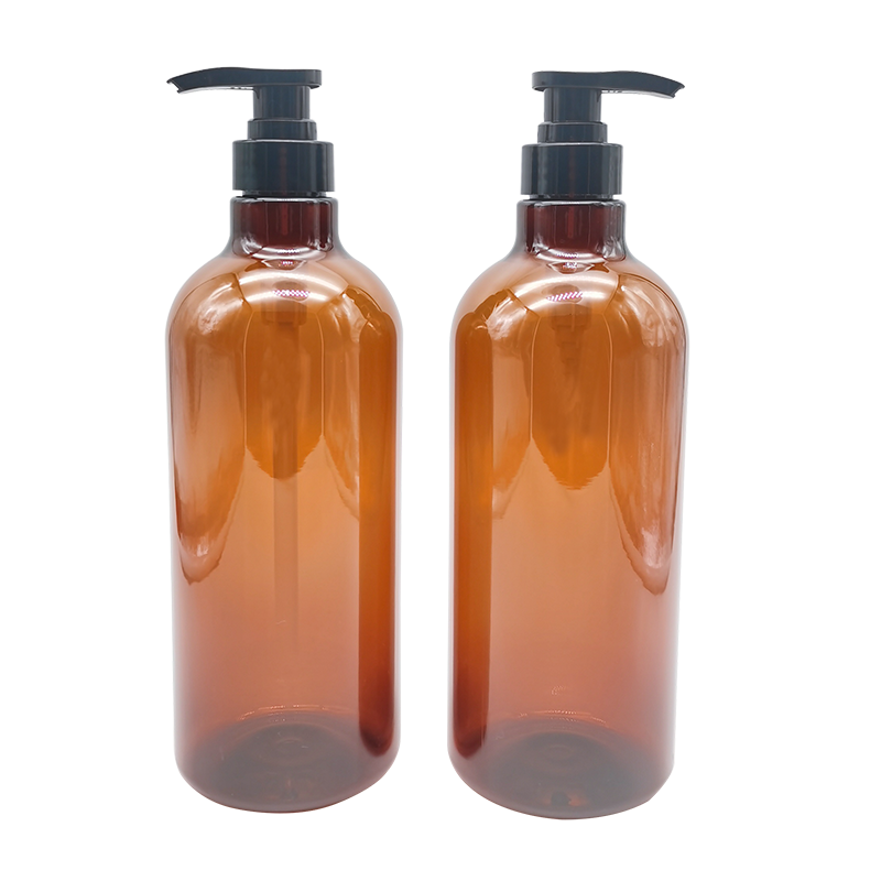 Frasco de loção de gel de banho de xampu transparente