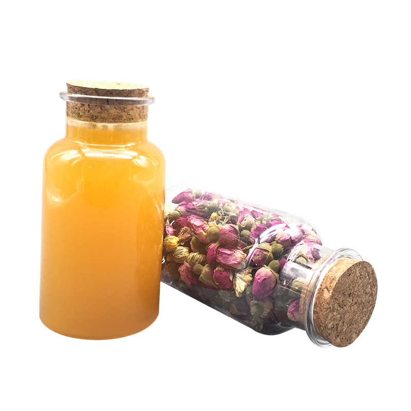 Lata de chá de flores de frutas secas garrafa de bebida de suco