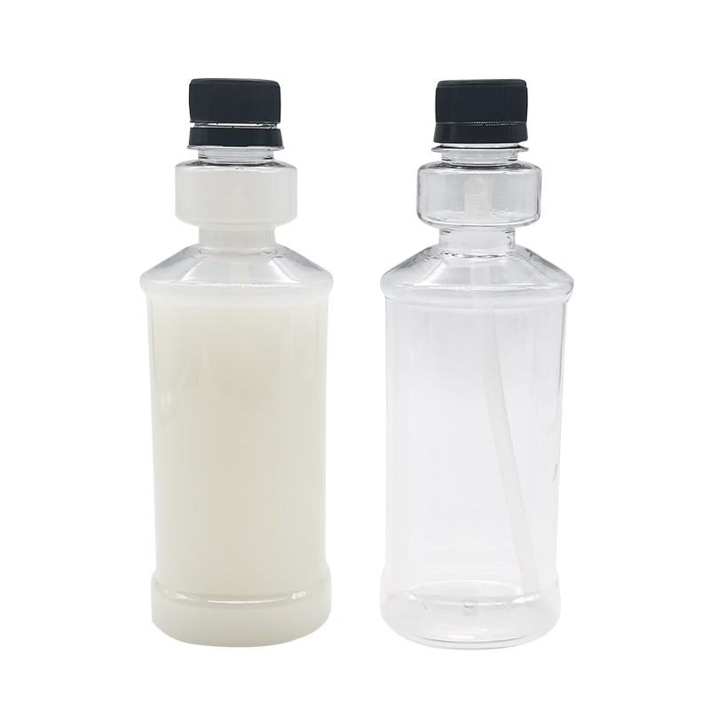 Novo frasco de enxaguatório bucal de aperto quantitativo