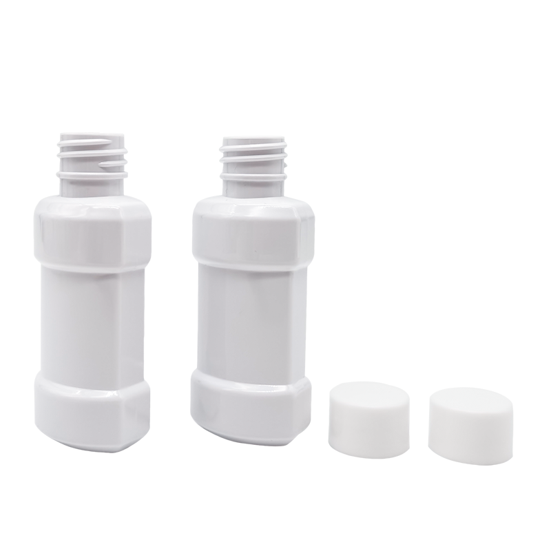 Frasco de enxaguante bucal de teste de amostra