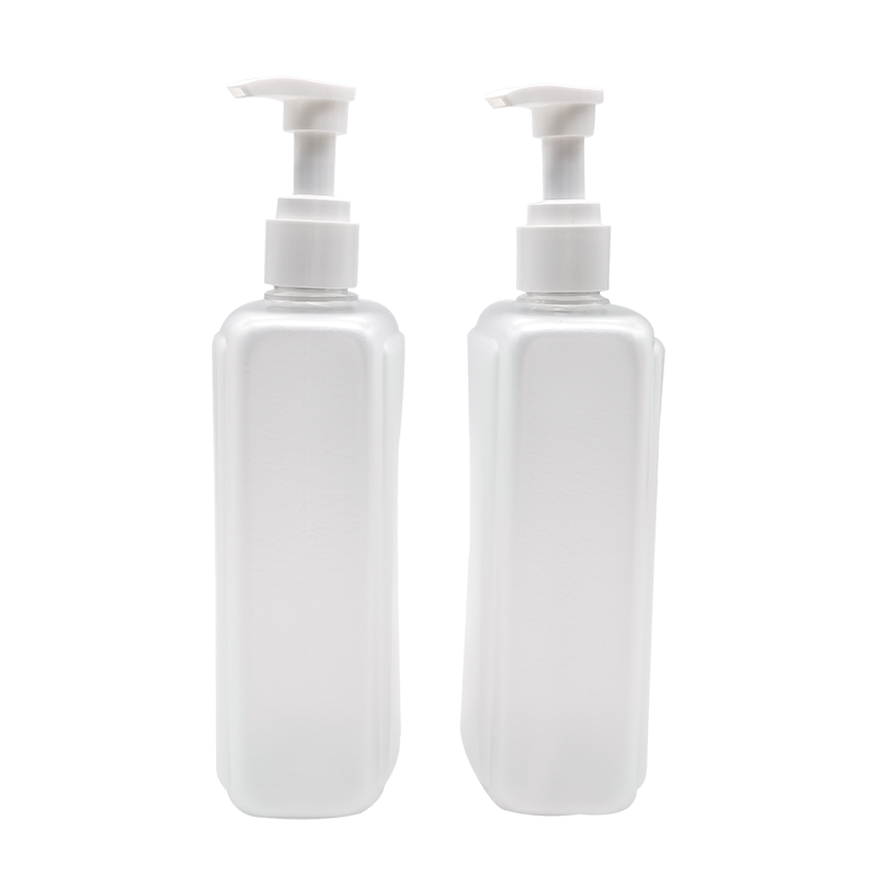 Frasco de loção de gel de banho de xampu quadrado