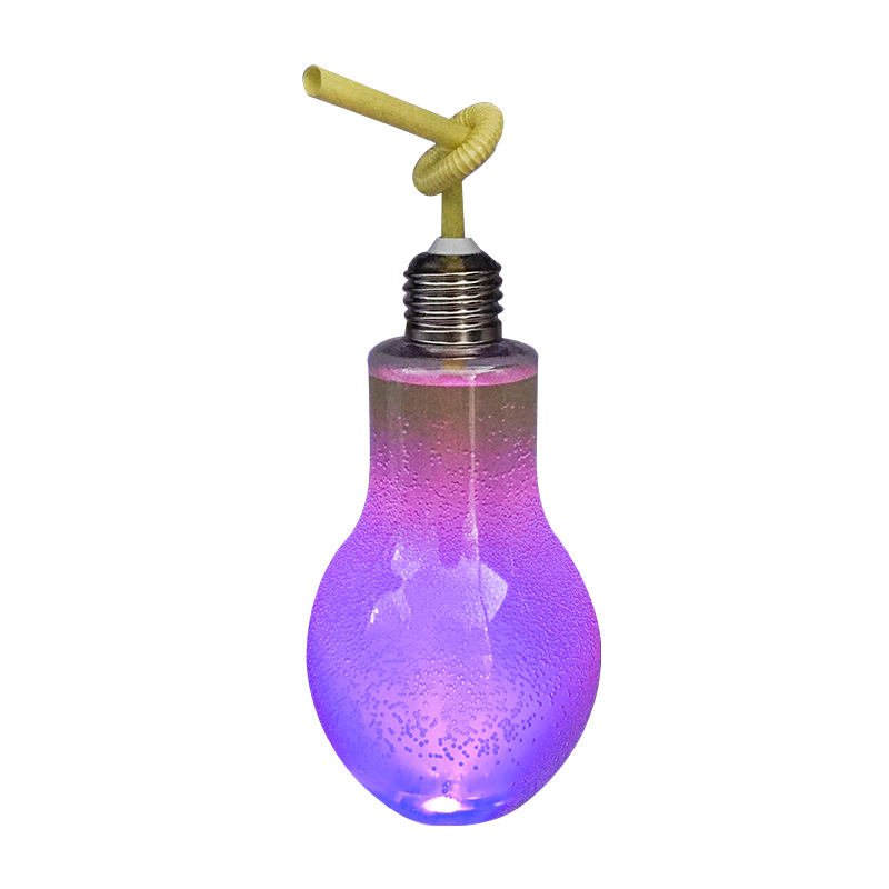 Garrafa de chá de leite com lâmpada relâmpago LED