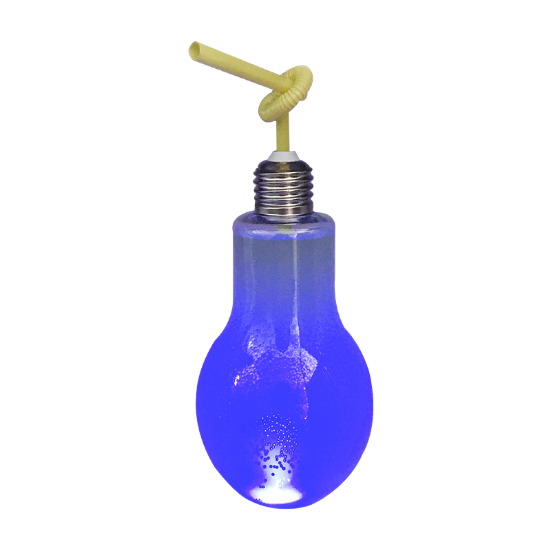 Garrafa de chá de leite com lâmpada relâmpago LED