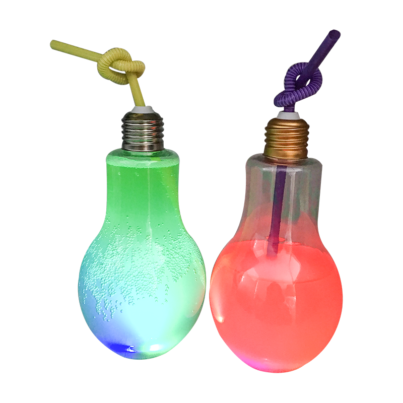 Garrafa de chá de leite com lâmpada relâmpago LED